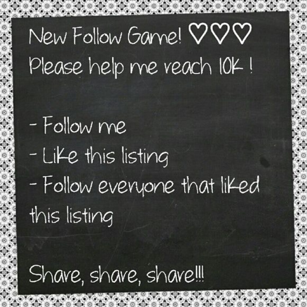 🌟🌟🌟 FOLLOWING GAME!! 🌟🌟🌟